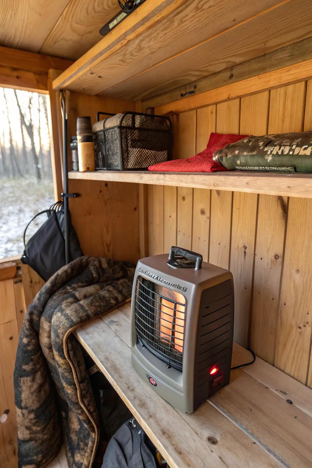 Compact heaters furnish warmth sans compromising treasured area.