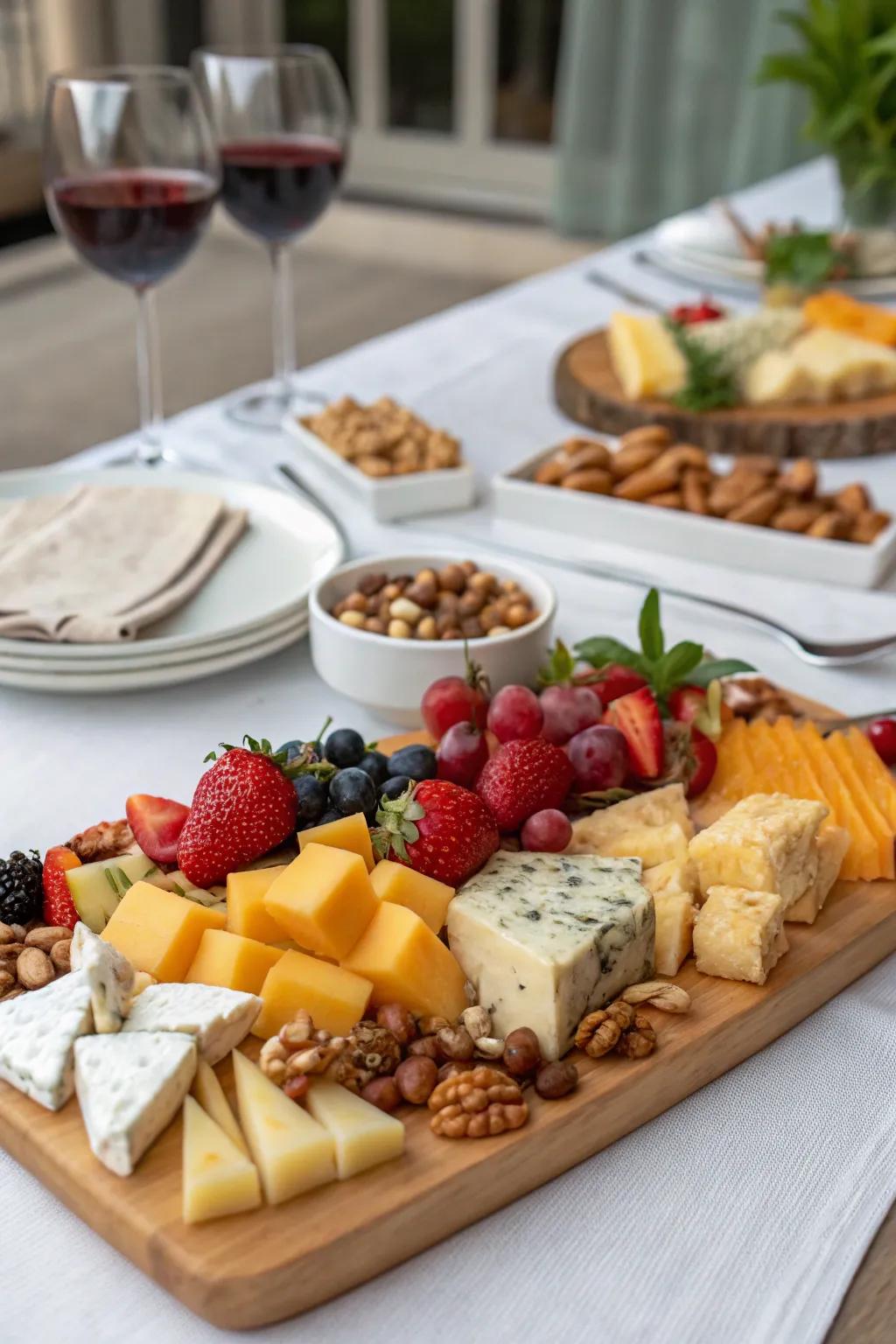 Serve culinary creations with a stylish cheese tray.