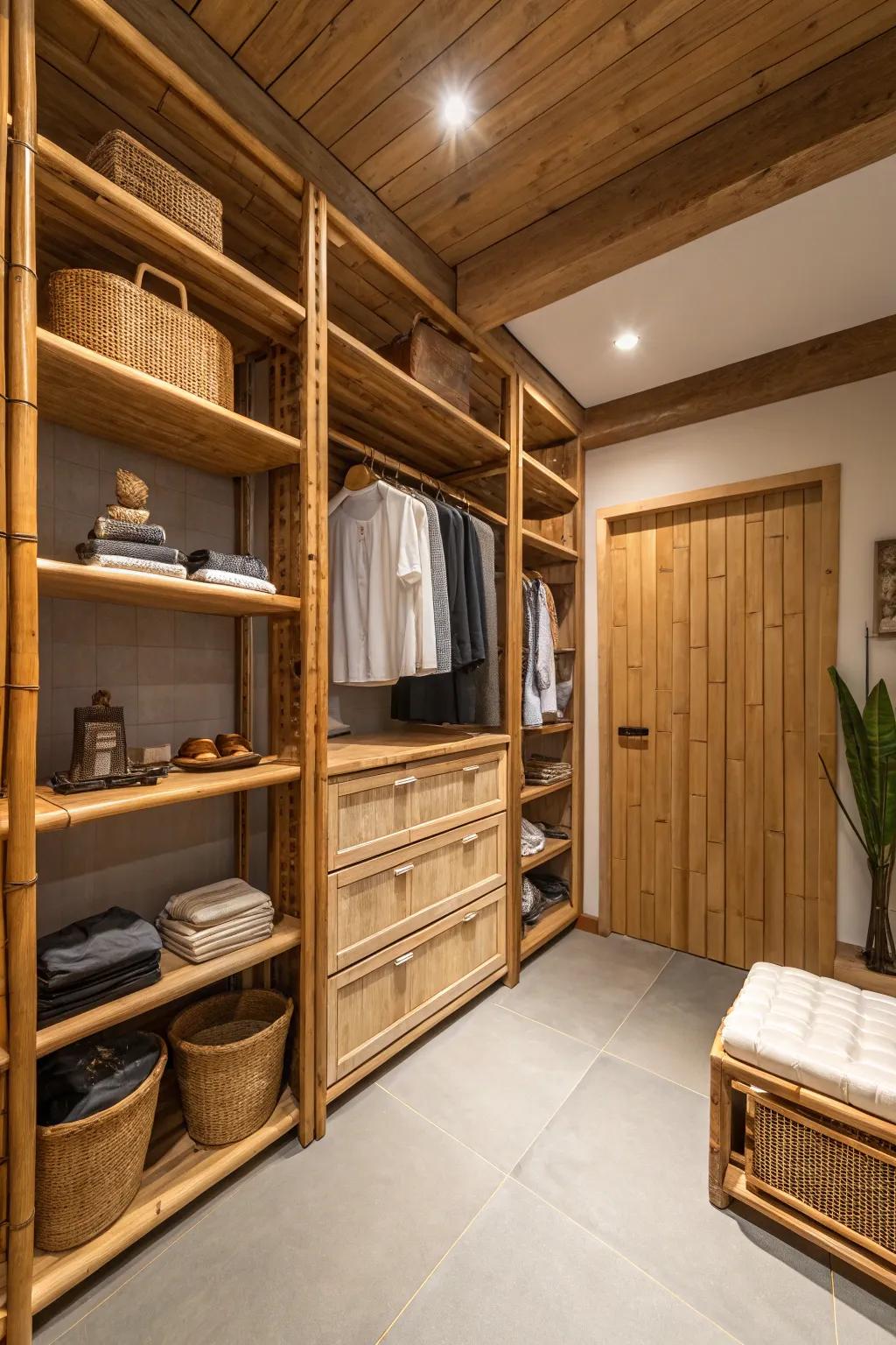 Eco-friendly materials add warmth and sustainability to your closet.