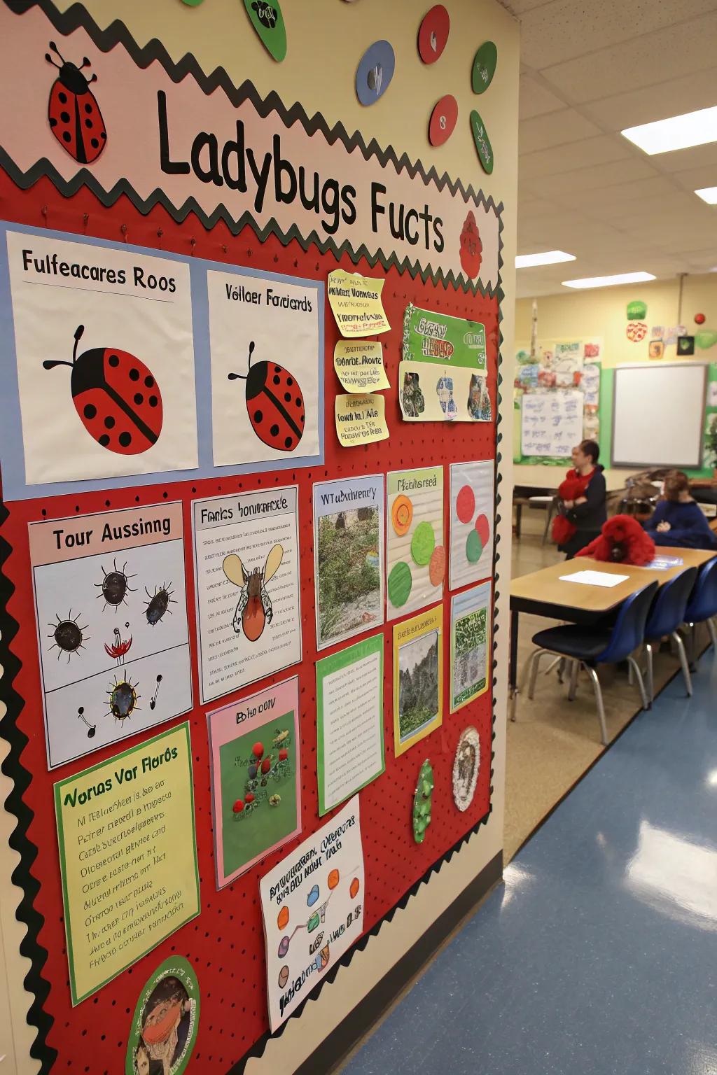 An educational beetle board filled with fun facts and trivia.