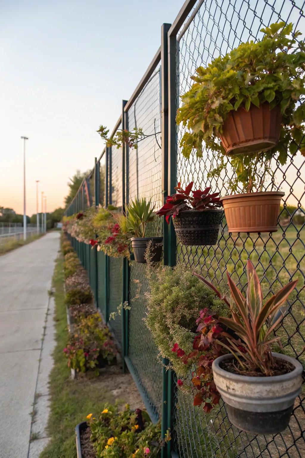 Convert your fence into a dynamic vertical garden.