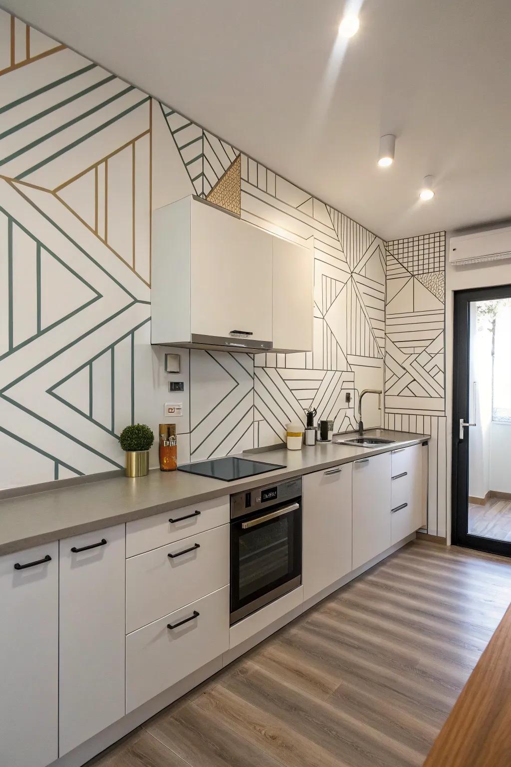 Minimalist line designs emanate a delicate elegance