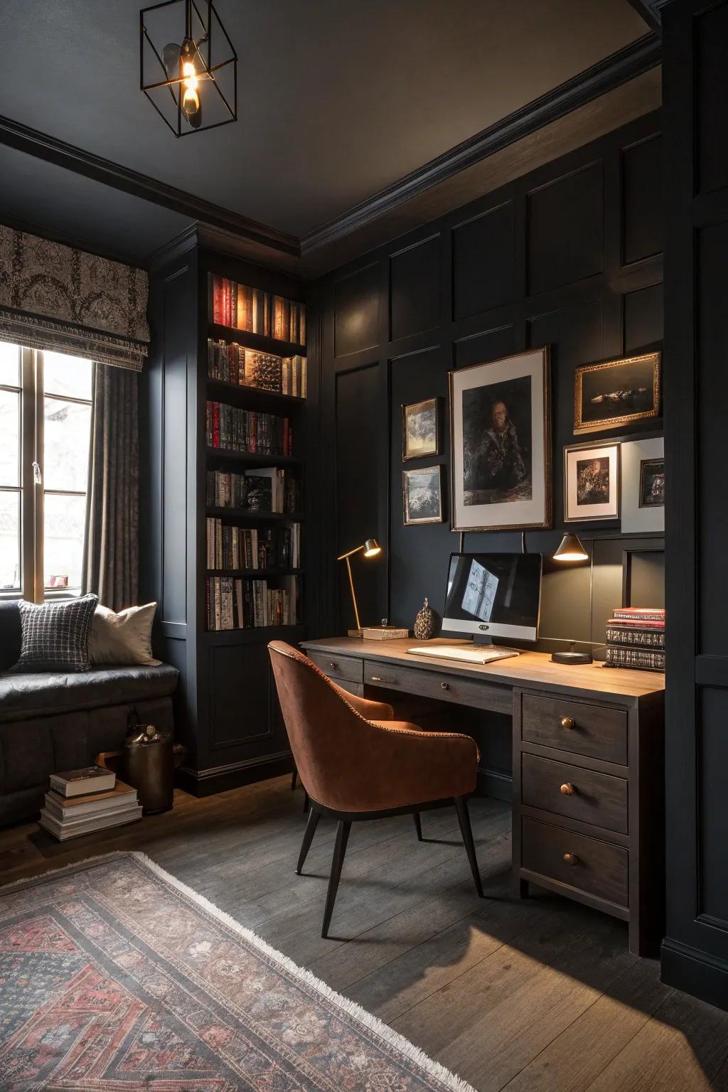 An atmospheric coloring scheme evokes a dramatic and focused ambiance.