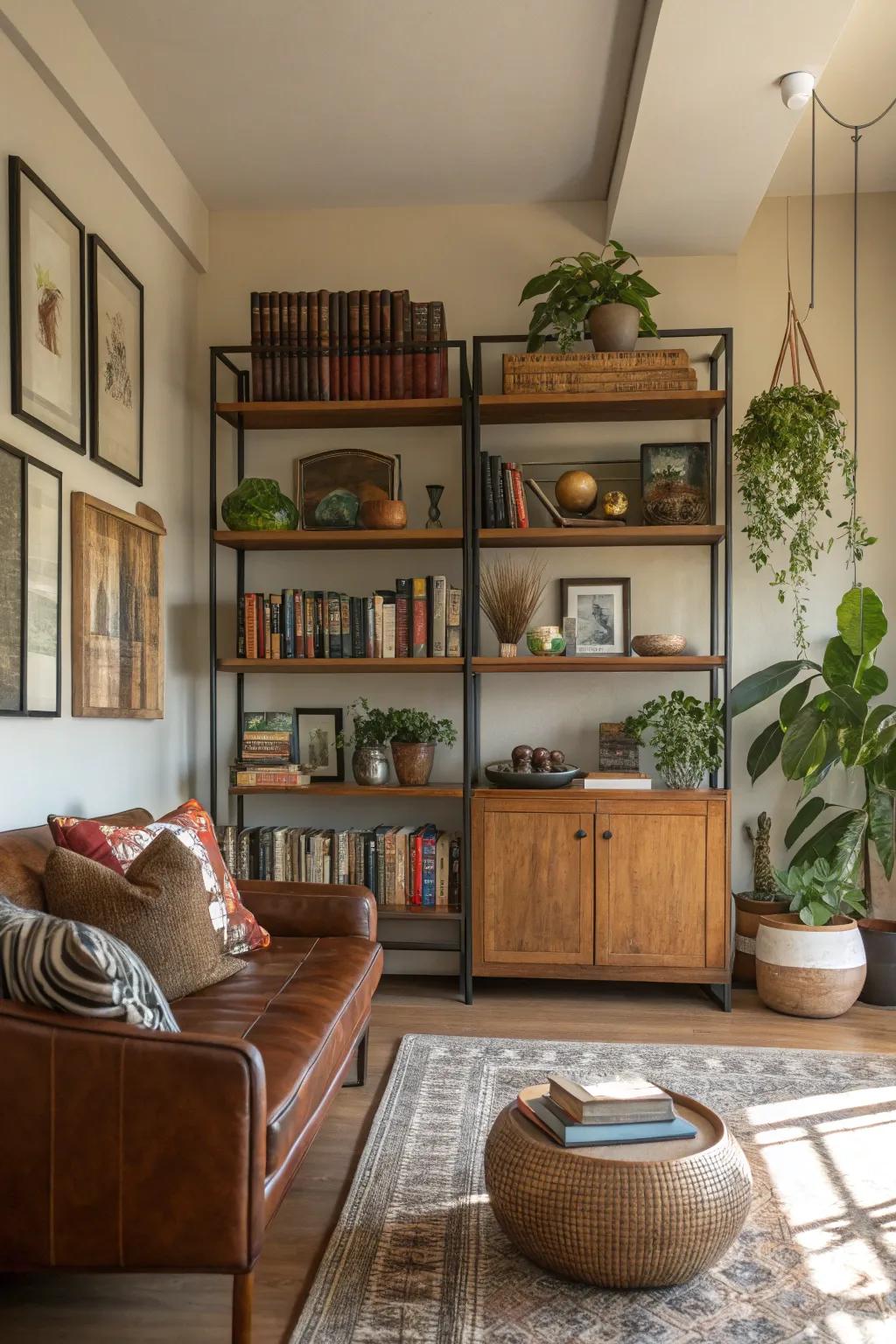 Open shelving is a stylish and practical way to display your stuff.