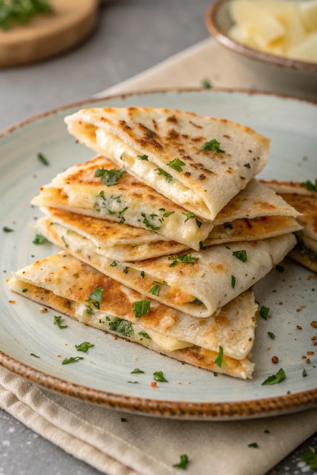 Mini quesadillas: irresistible cheesy treats.