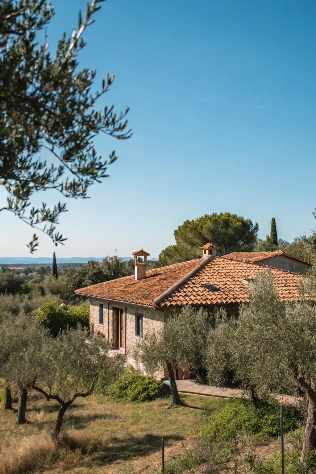 Terracotta tiles proffer ageless panache and sustainability.