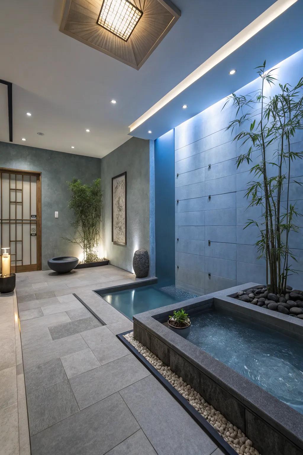 A Zen retreat offers relaxation and tranquility.