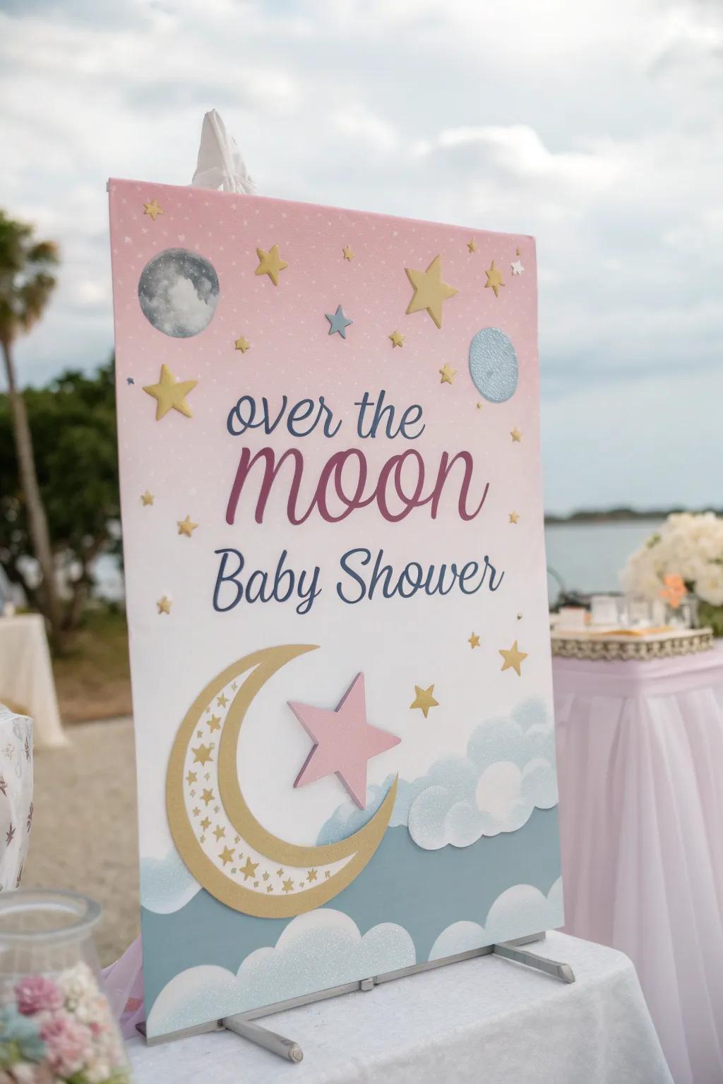 An invite that establishes the tone for a stellar celebration.