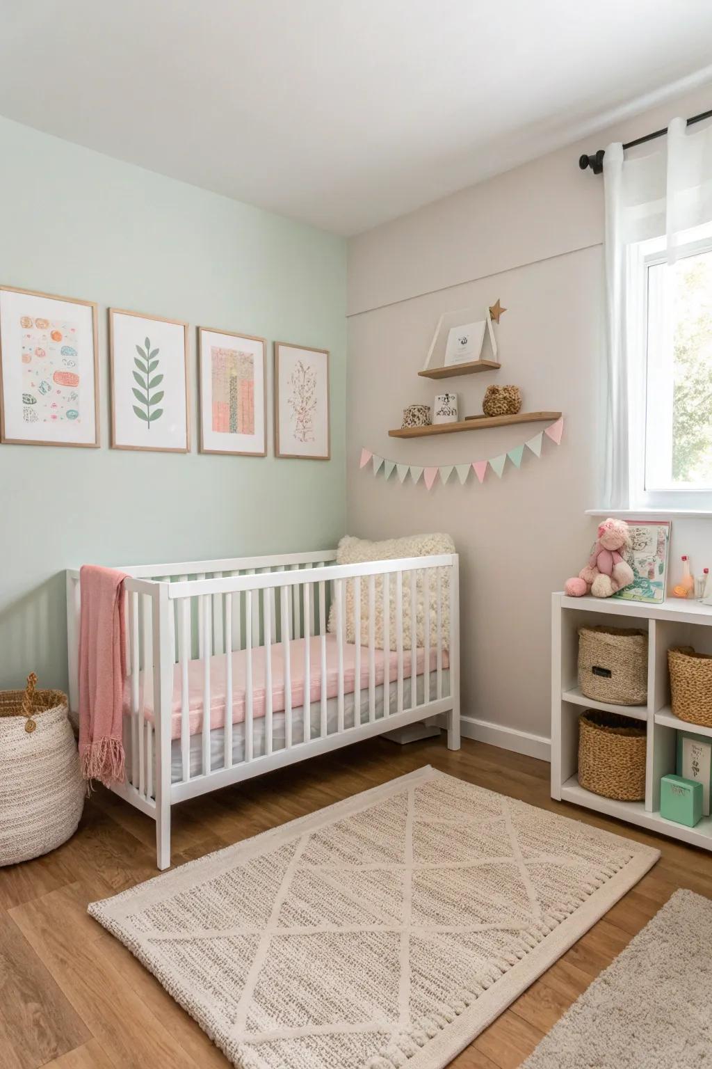 Sparse designs can enable a confined space to seem vast.