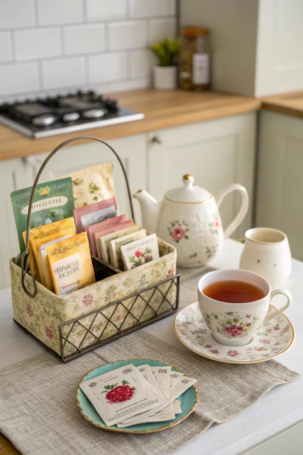 A comforting tea selection for tranquil moments.