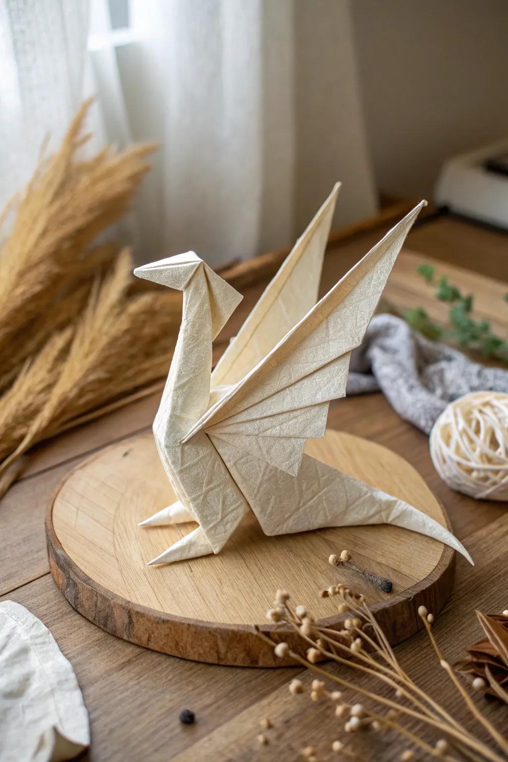 Release the fantasy with this beautifully crafted mythical beast paper claw&mdash;a perfect blend of art and mystique for your minimalist decor.