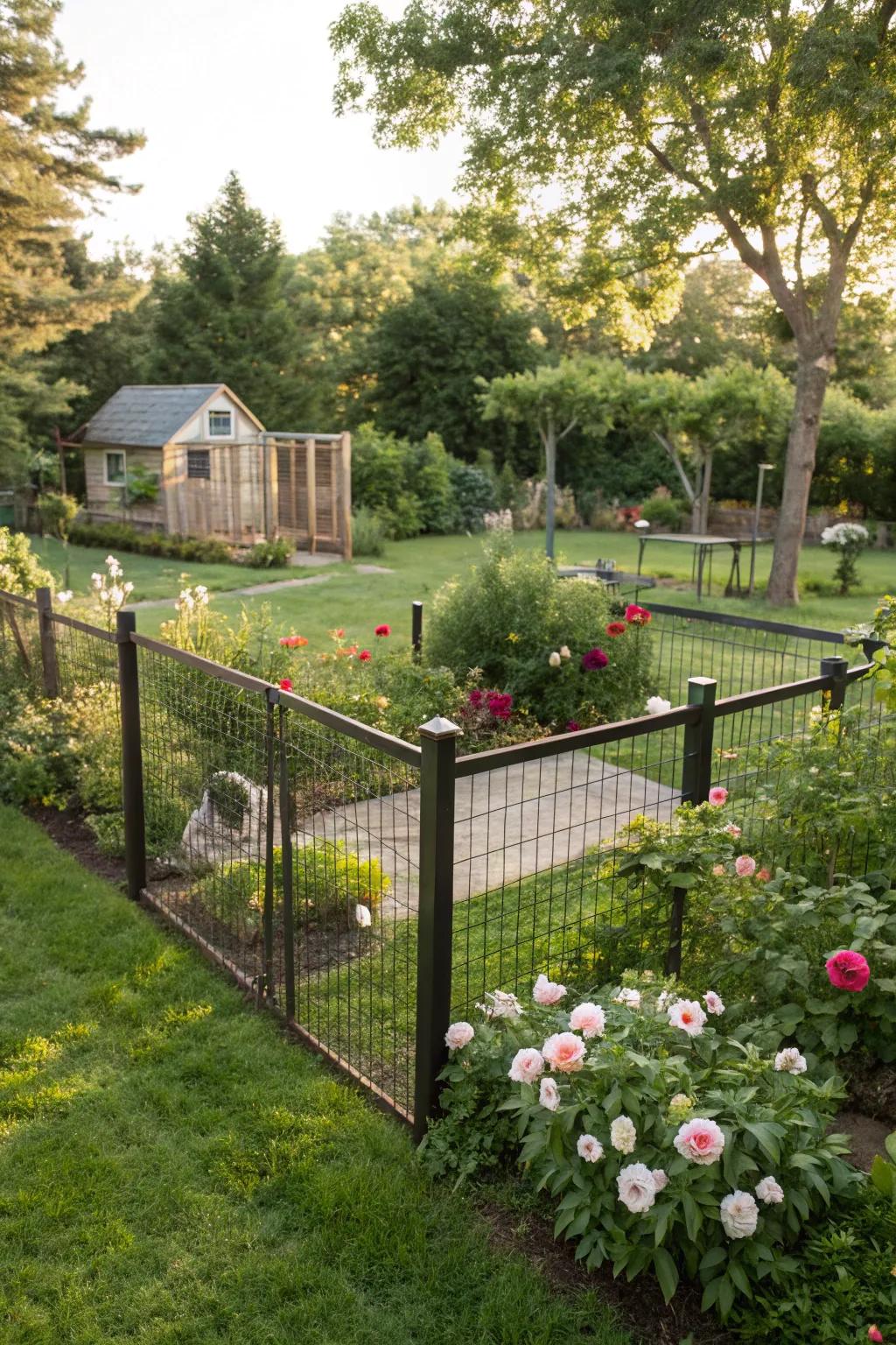 A specified pet area keeps pets happy and your garden secure.