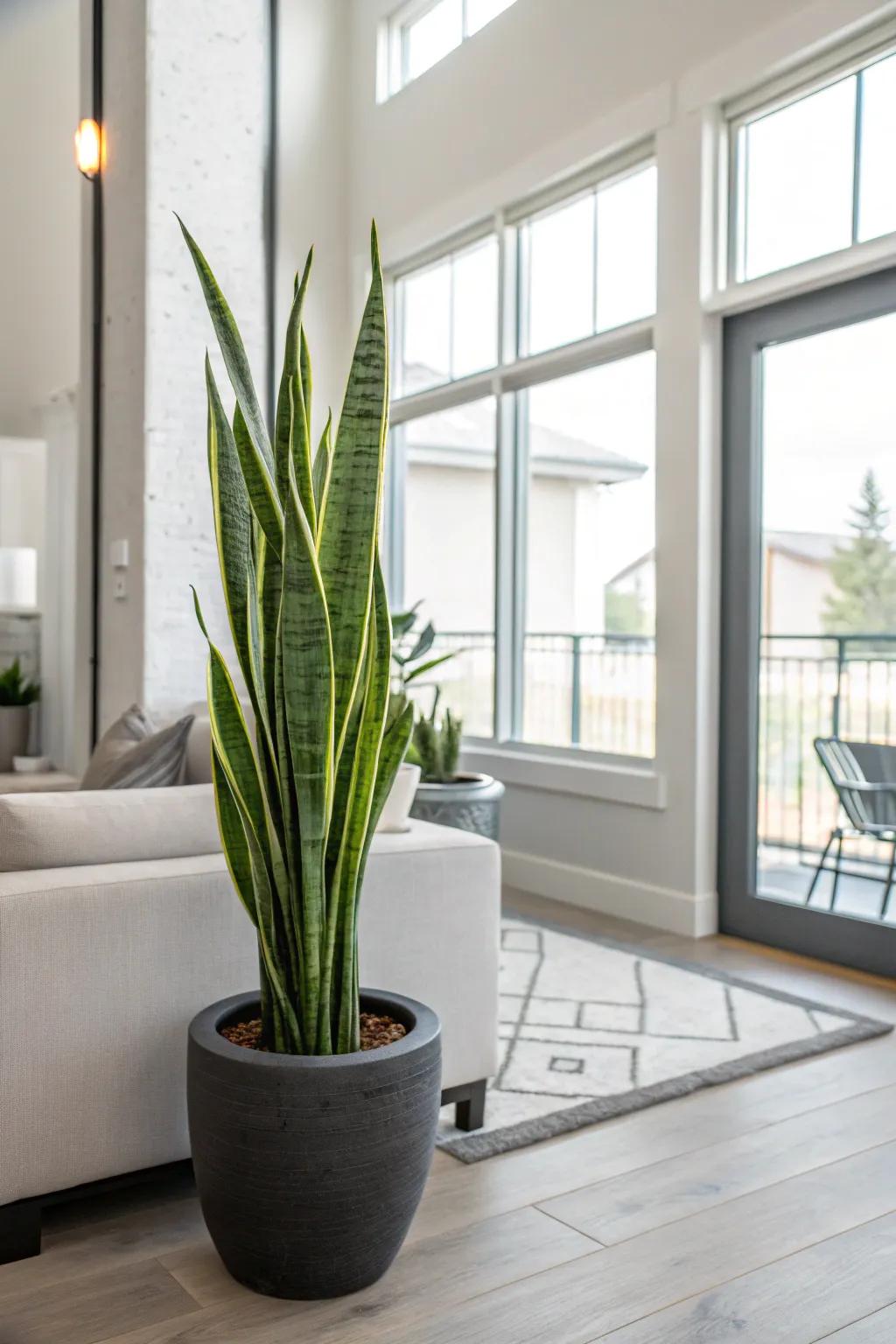 Stylish, resilient snake herbs make stylish enhancements.