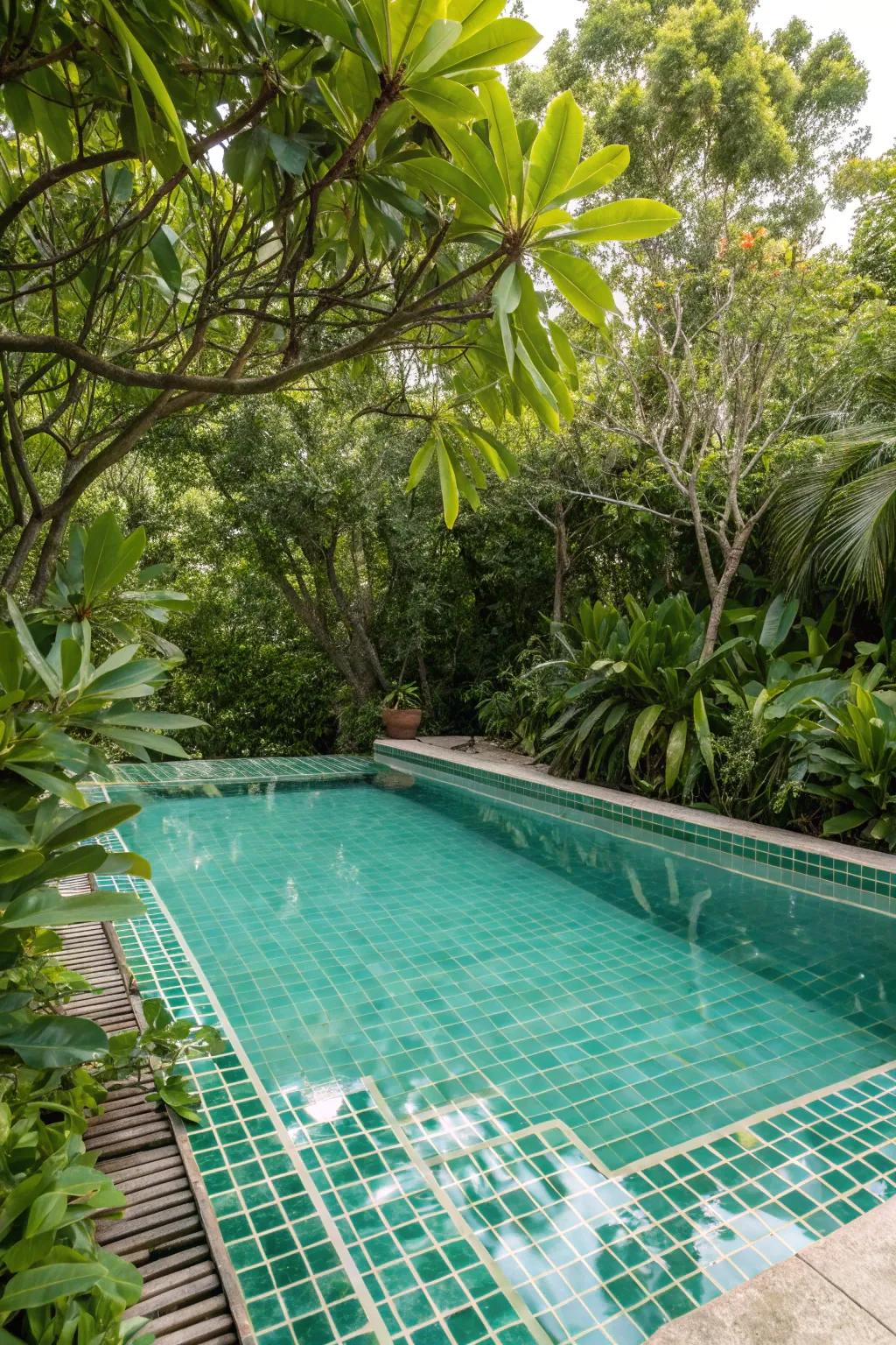 Surf foam squares bring a fresh and tranquil feel to your pool.