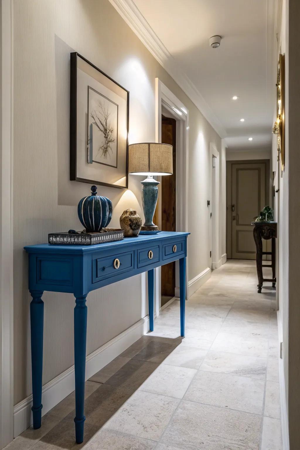 Azure blue injects an energetic and eye-catching vibe.