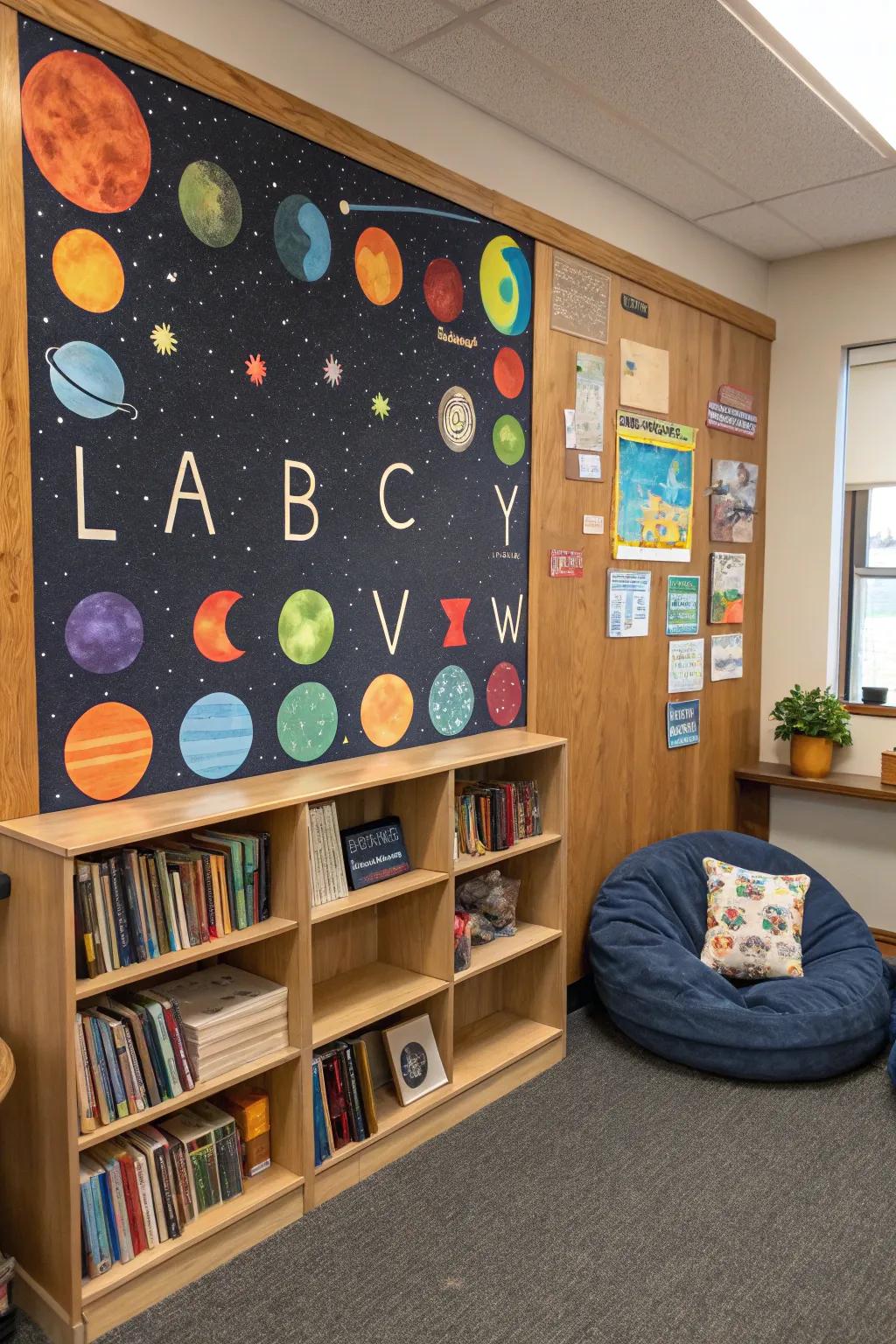 Area-themed glyphs fashion a cohesive aesthetic.