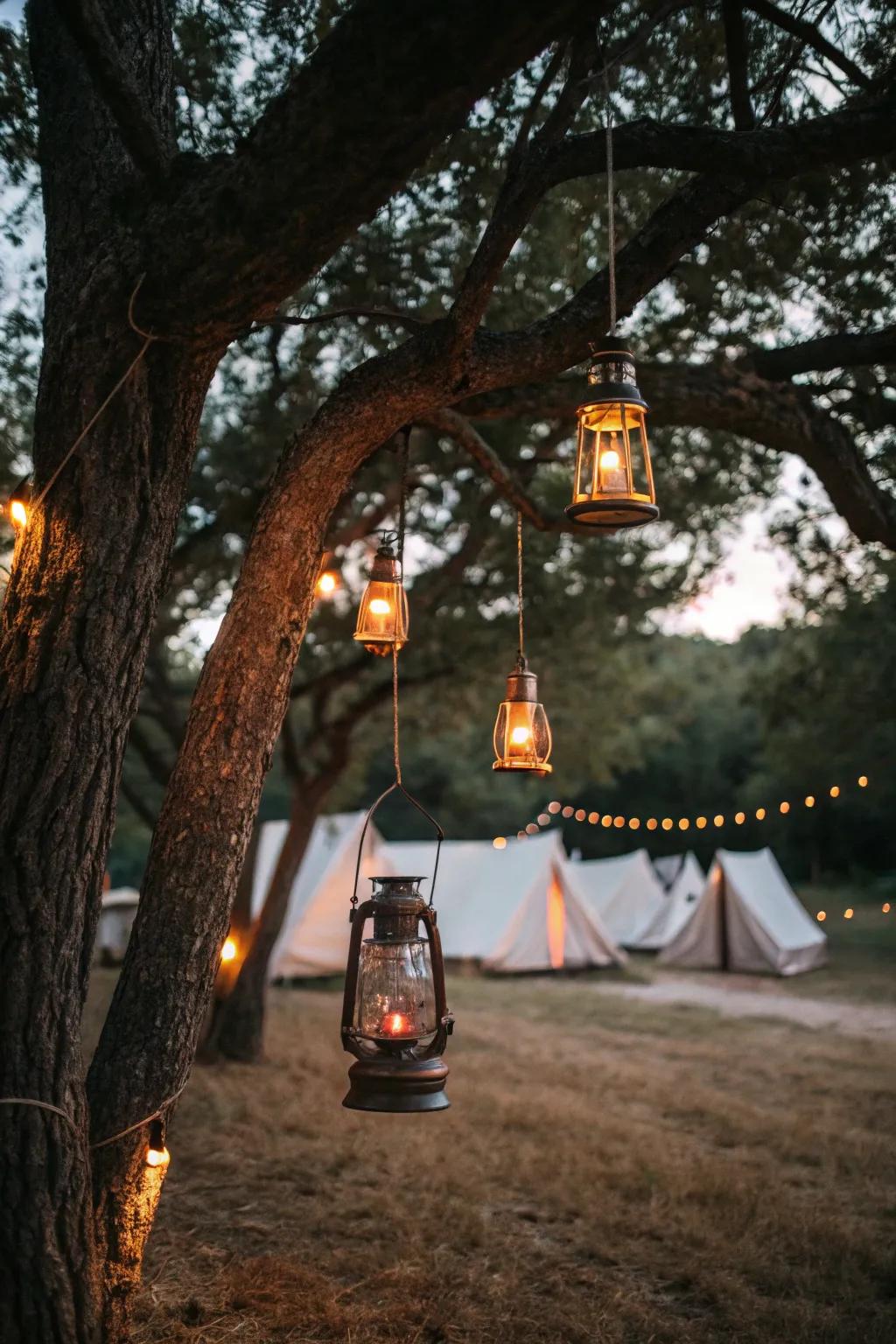 Lanterns bring charm and ambient light to any campsite.