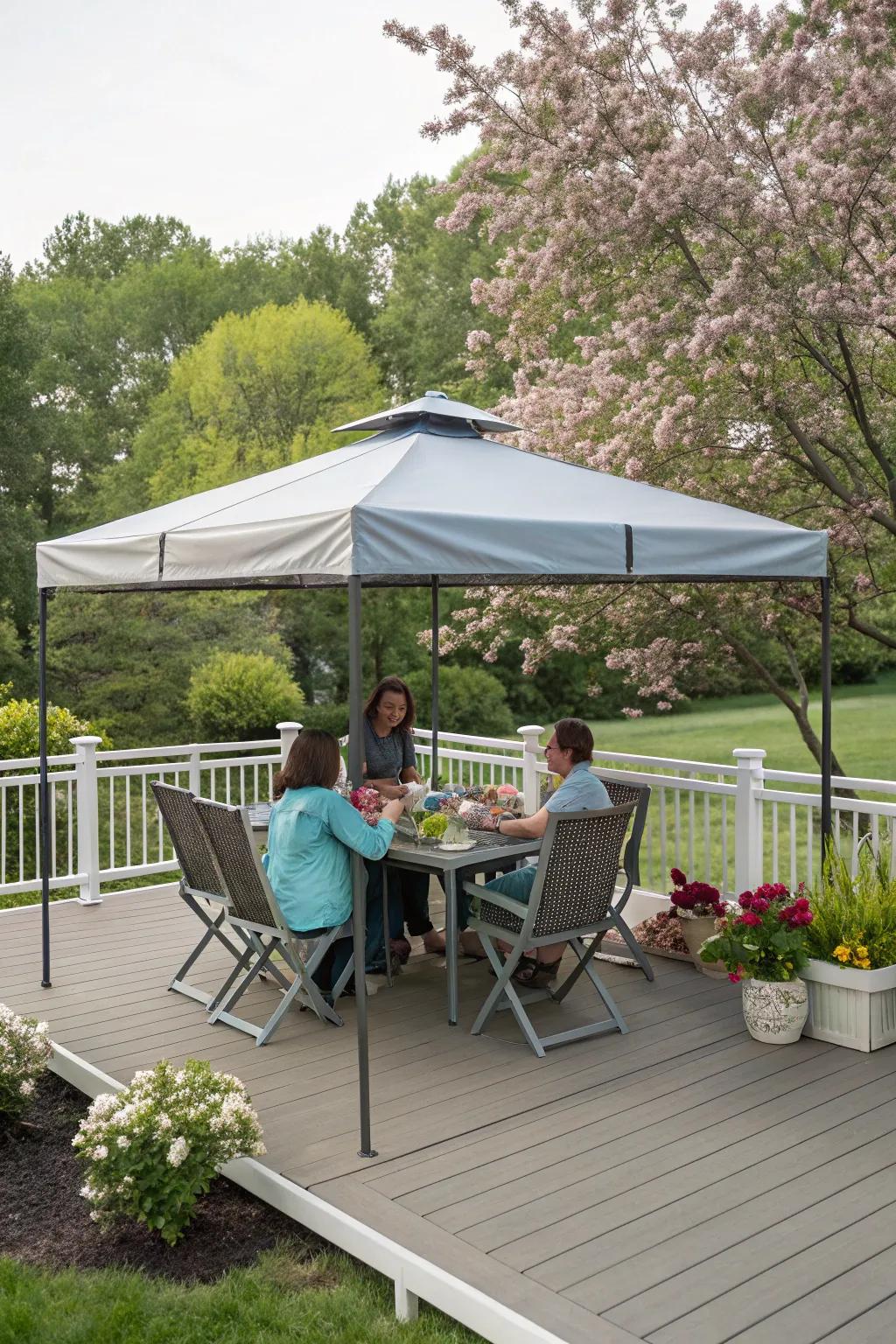Instant canopies deliver quick and simple shade.