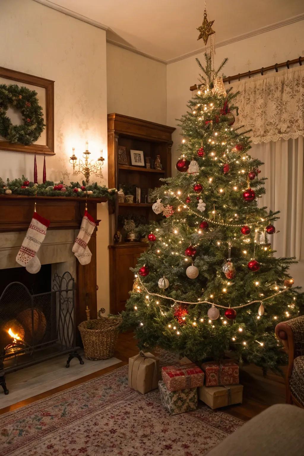 Vintage ornaments add nostalgic charm and elegance to your Christmas tree.