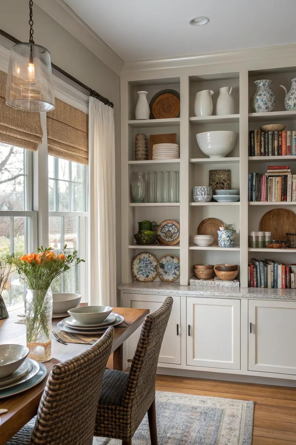 Vertical organizers blend functionality with decorative charm.