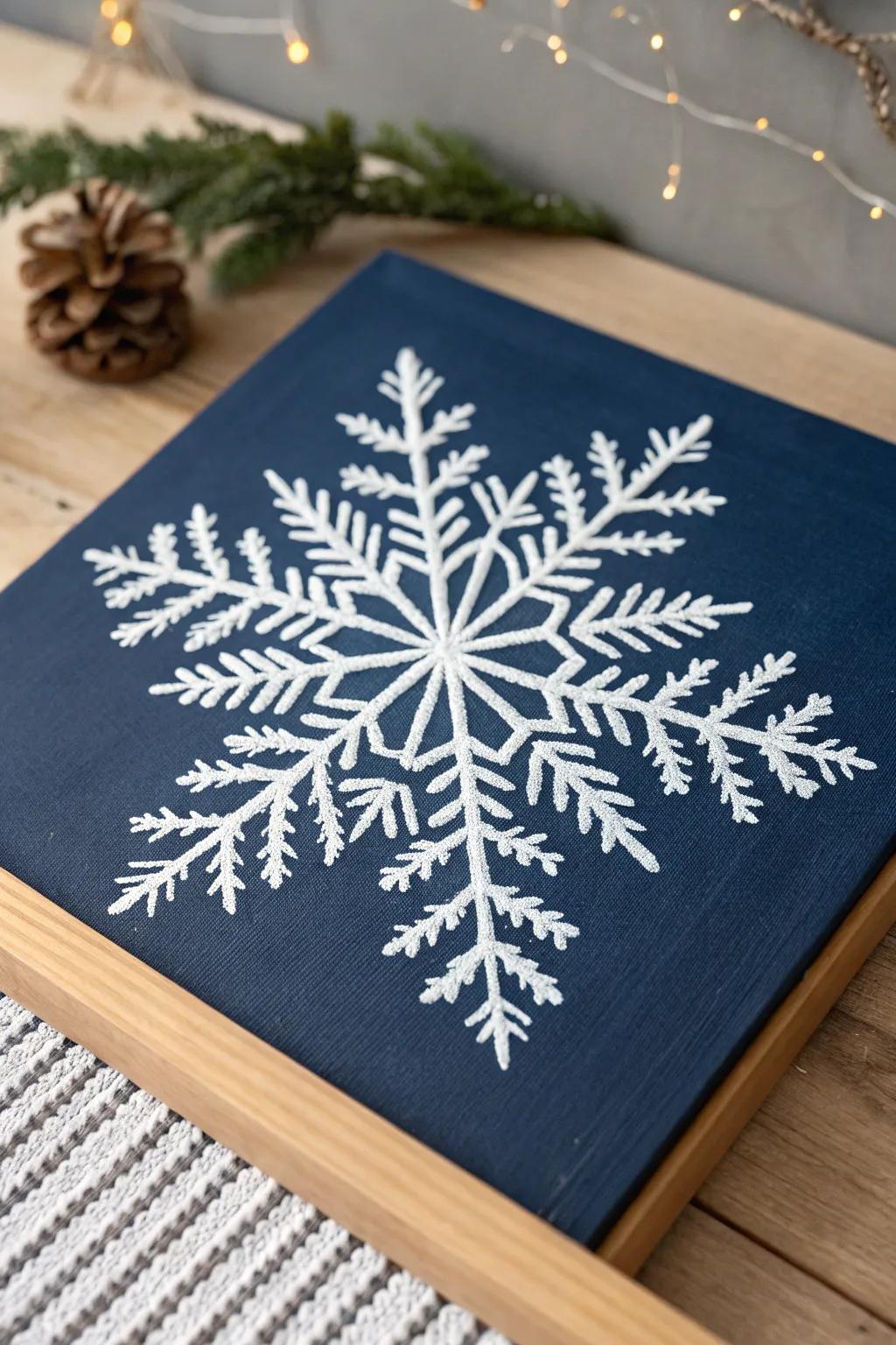 Appreciate the allure of winter with a bespoke snow star masterpiece.