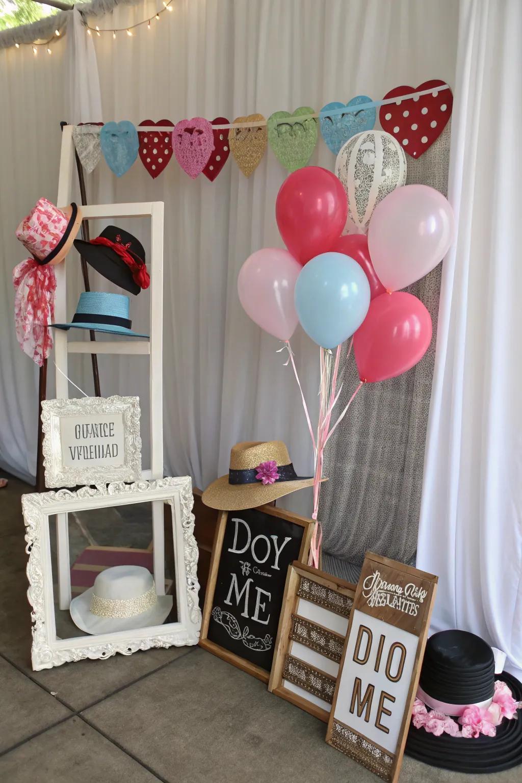 A do-it-yourself snapshot station adds enjoyment and a personalized element to the wedding.