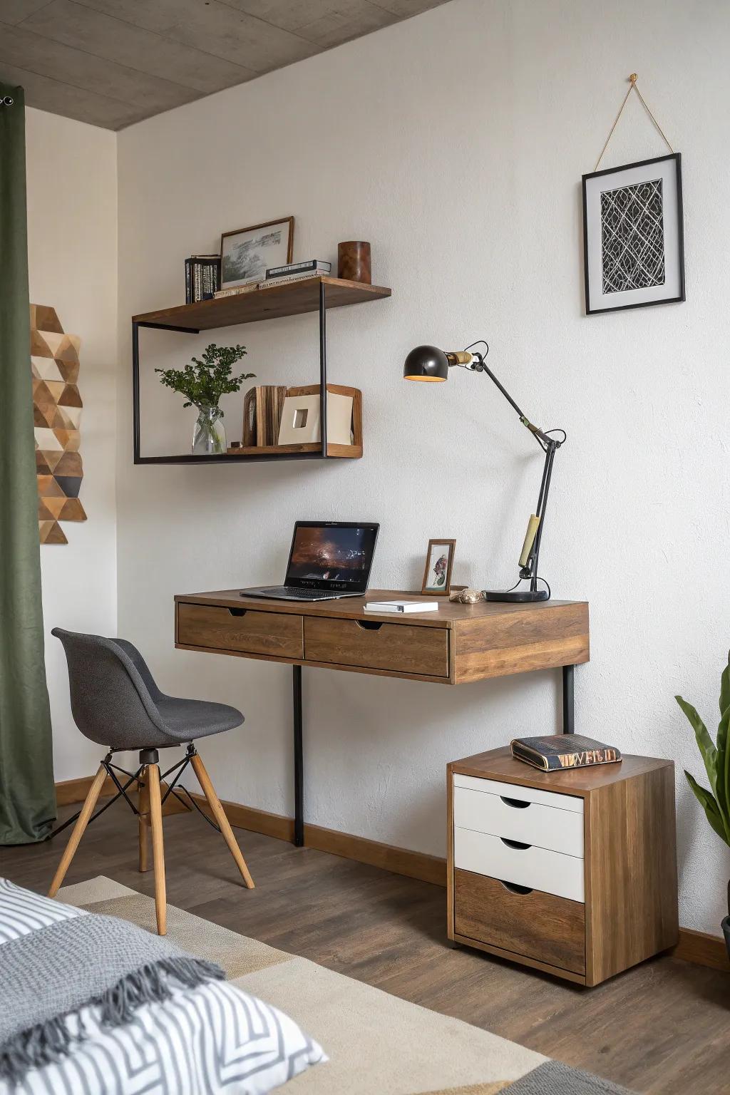 Floating furniture: improves both design and space.