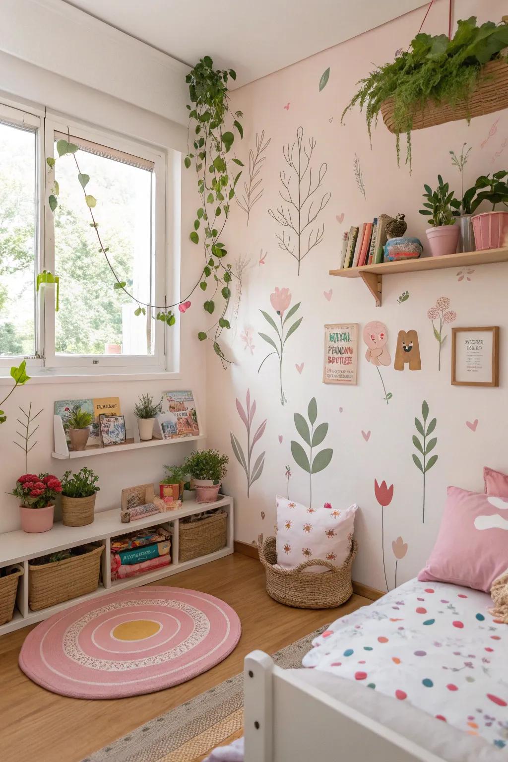 Nature-inspired elements bring tranquility and serenity.