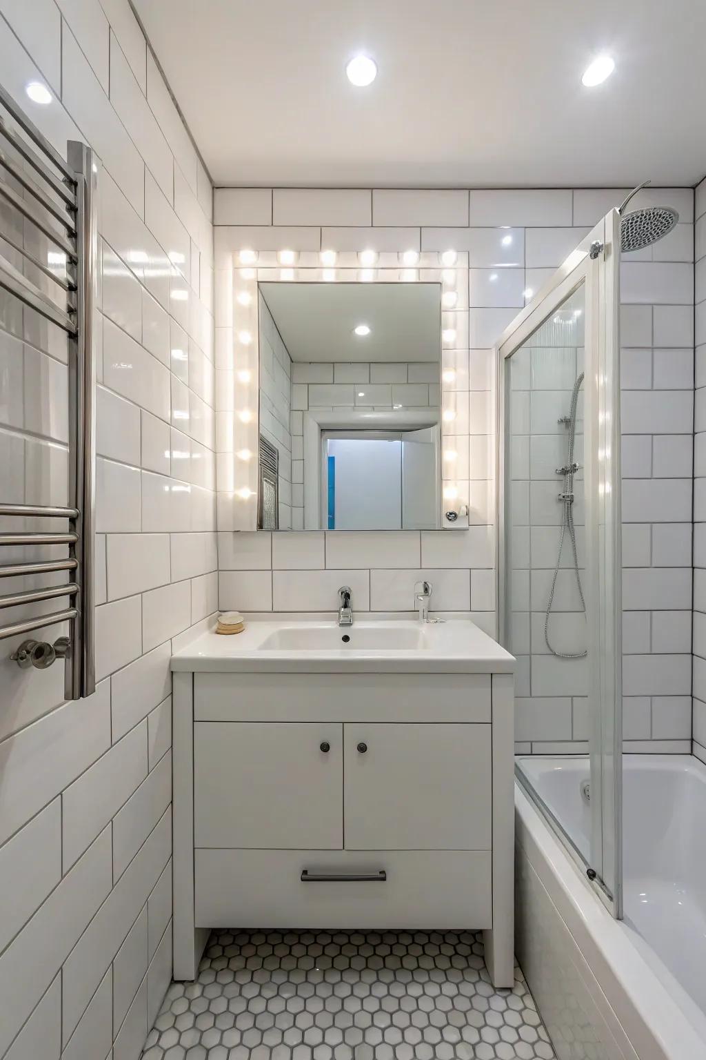 Submerged lights blend seamlessly and enhance brightness.