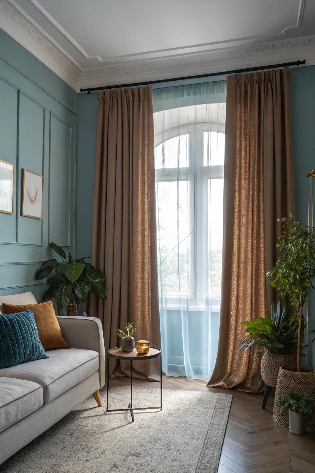 Energy-efficient curtains offer a practical and stylish solution for temperature control.