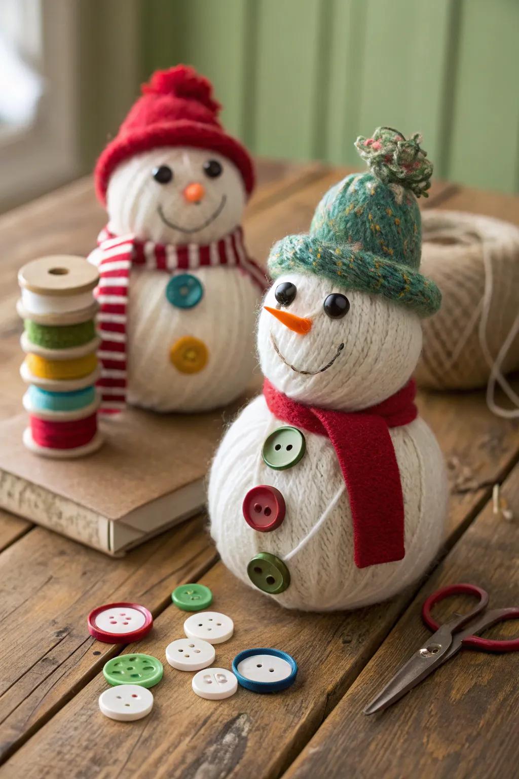 Strand snowmen highlight ingenuity and craftsmanship.