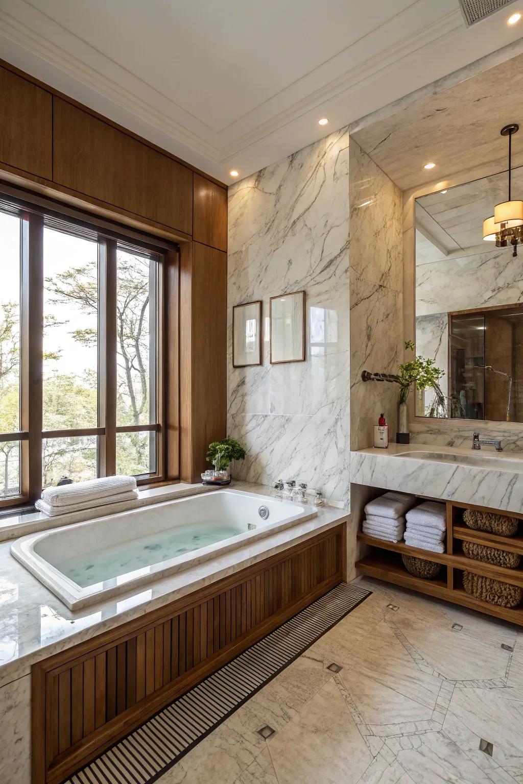 Rich materials enhance the luxurious feel of your space.
