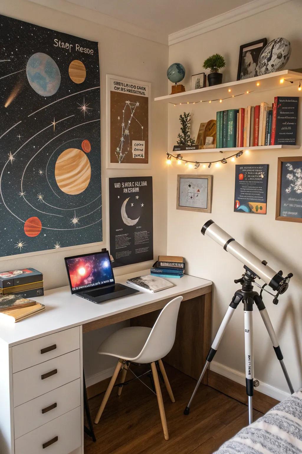 A stellar-inspired study area ignites learning and creativity.
