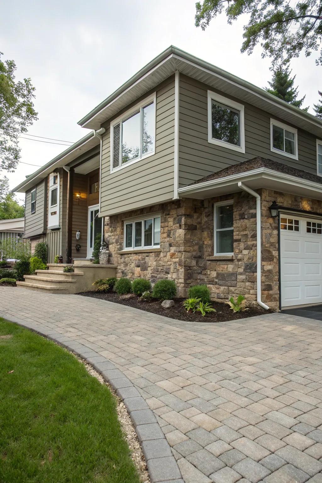 Blending mediums fashions a sophisticated aesthetic.