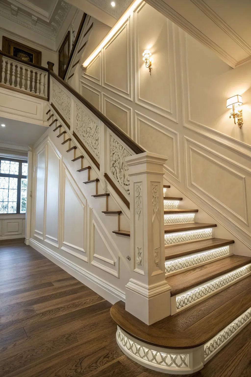 Highlight trim enhances architectural features beautifully.