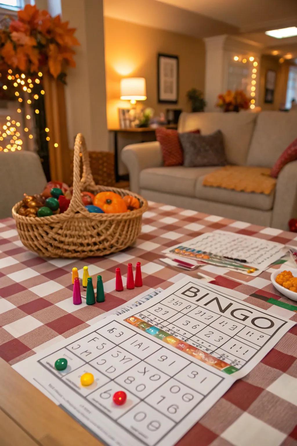 Thanksgiving Grid Game ready to entertain family members of all ages.