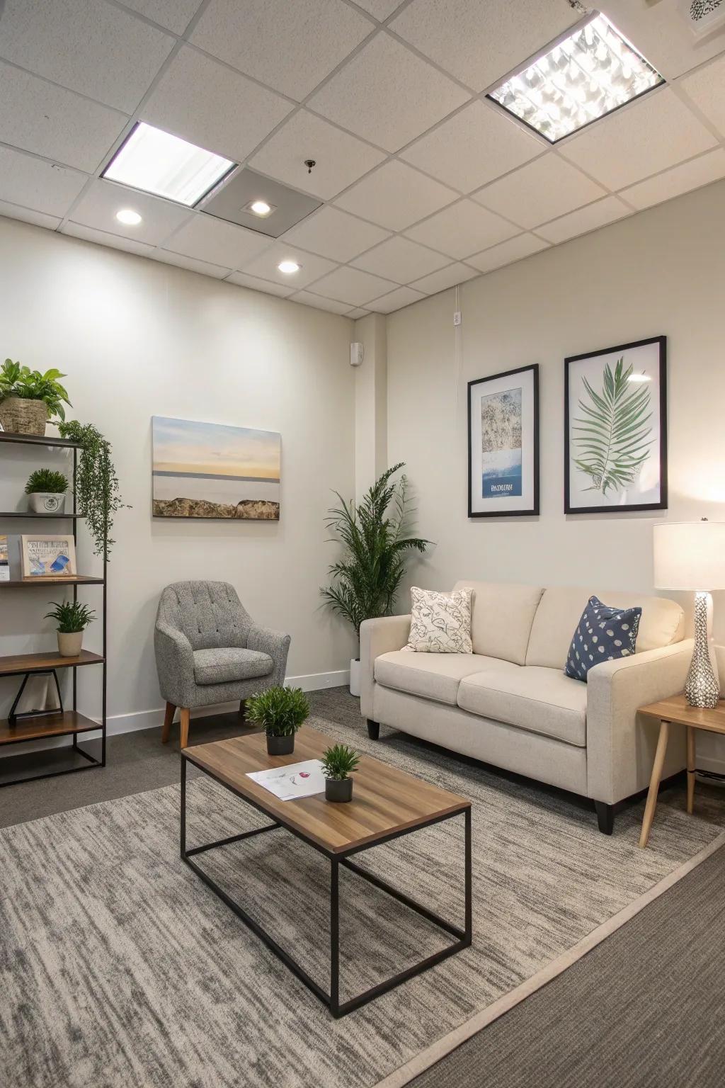 A minimalistic layout that stresses simplicity and class.