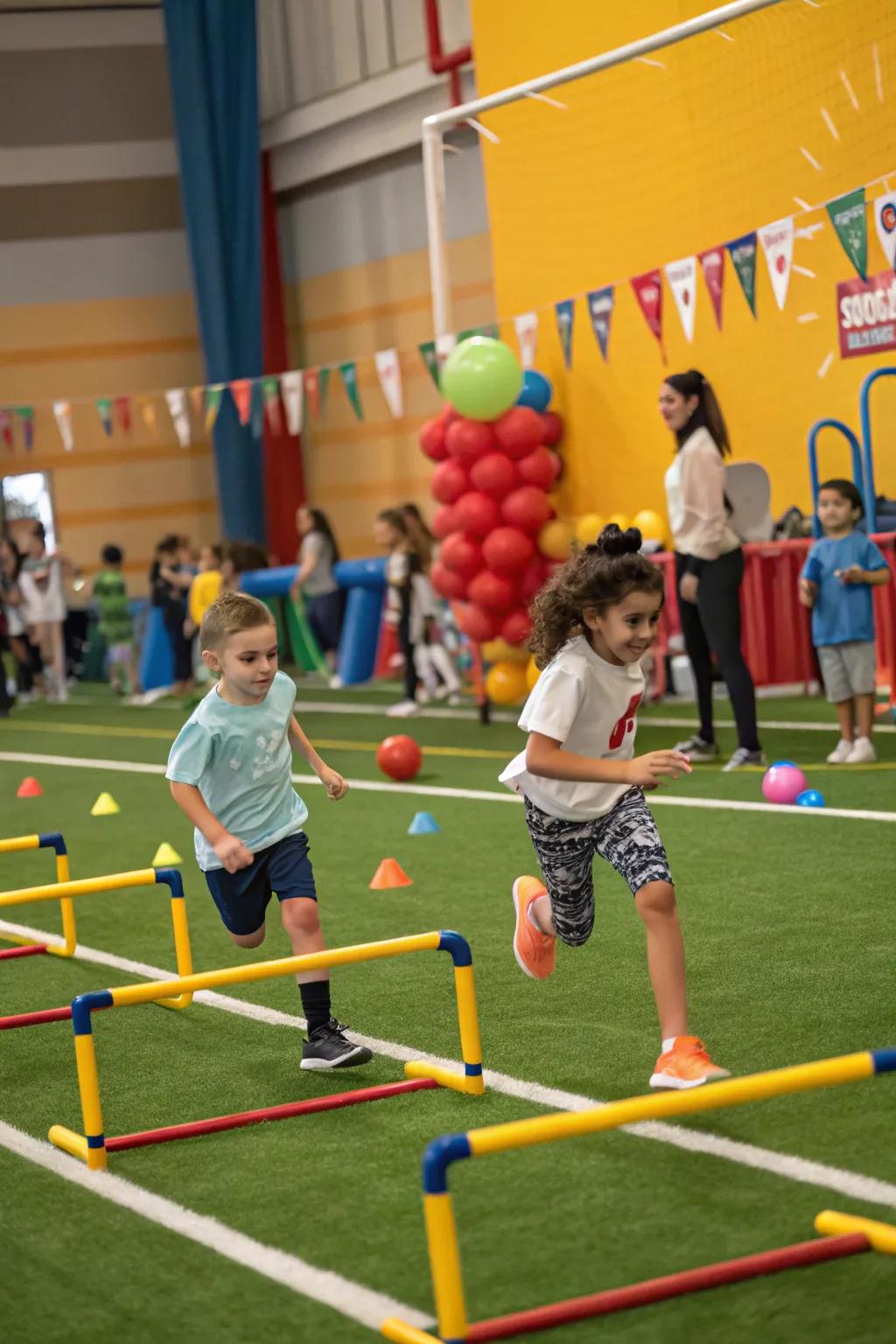 Sports-themed party with appealing athletic sessions.