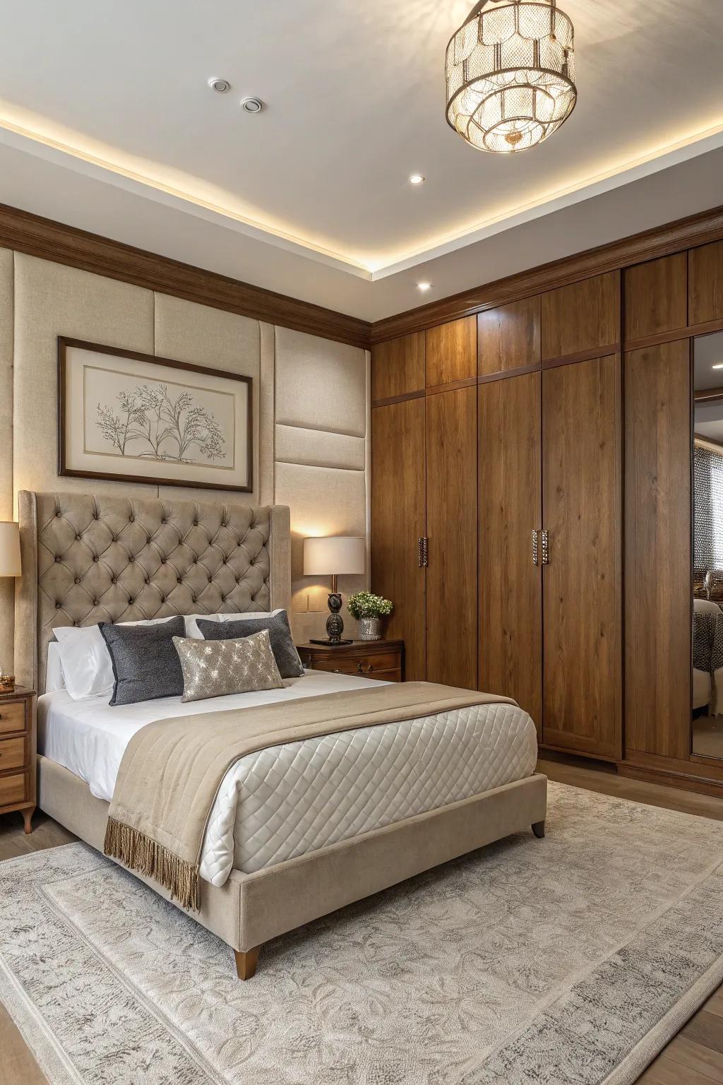 Mixing textures makes a comfortable space.