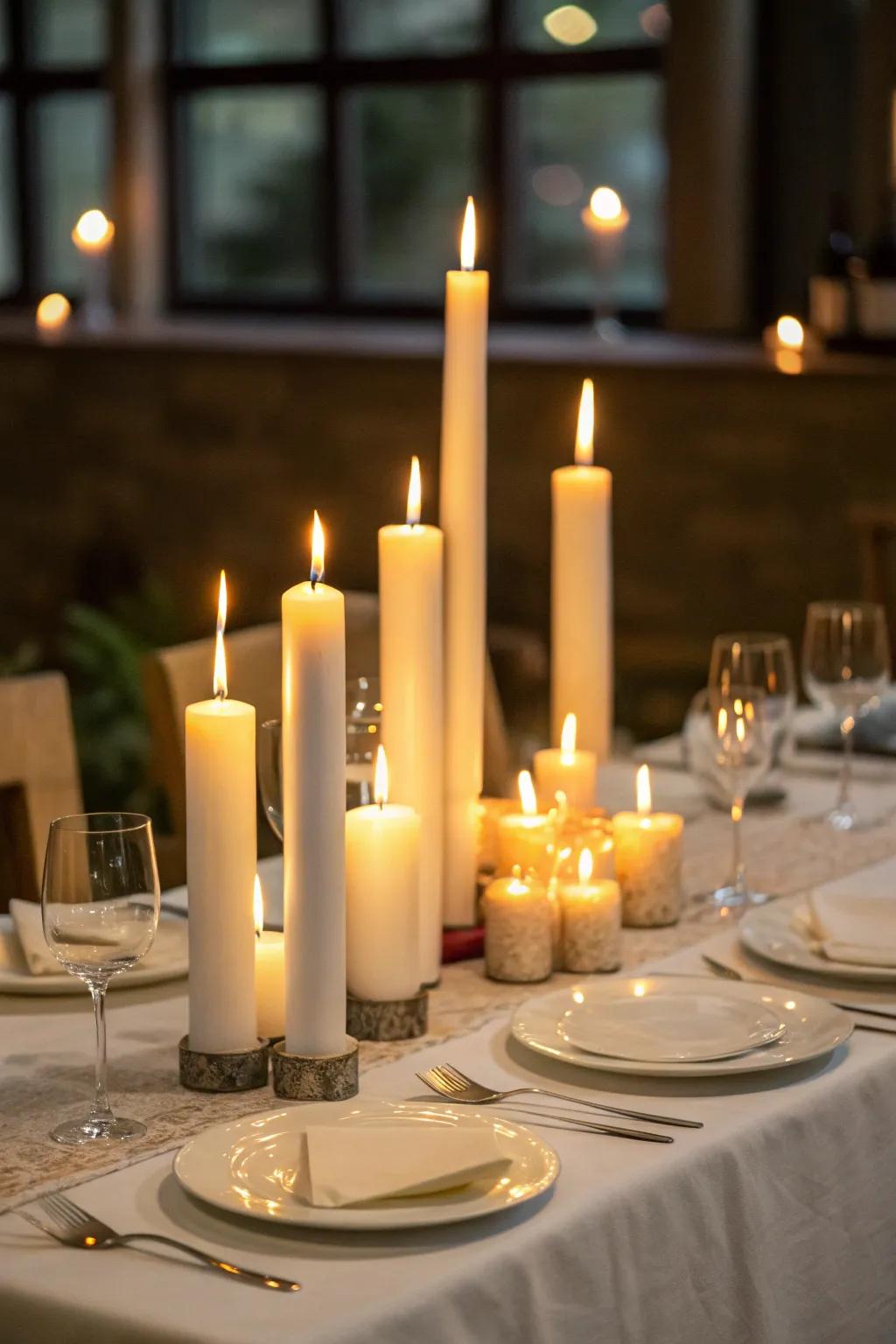 Romantic lantern-lit arrangement