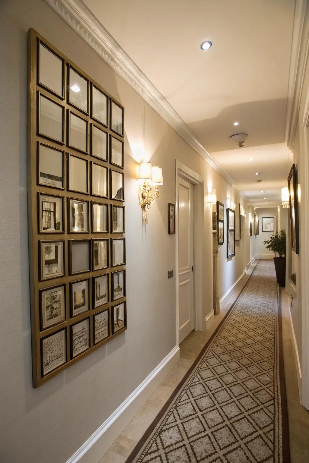 Mirror design enhances the ambience and feeling of space.