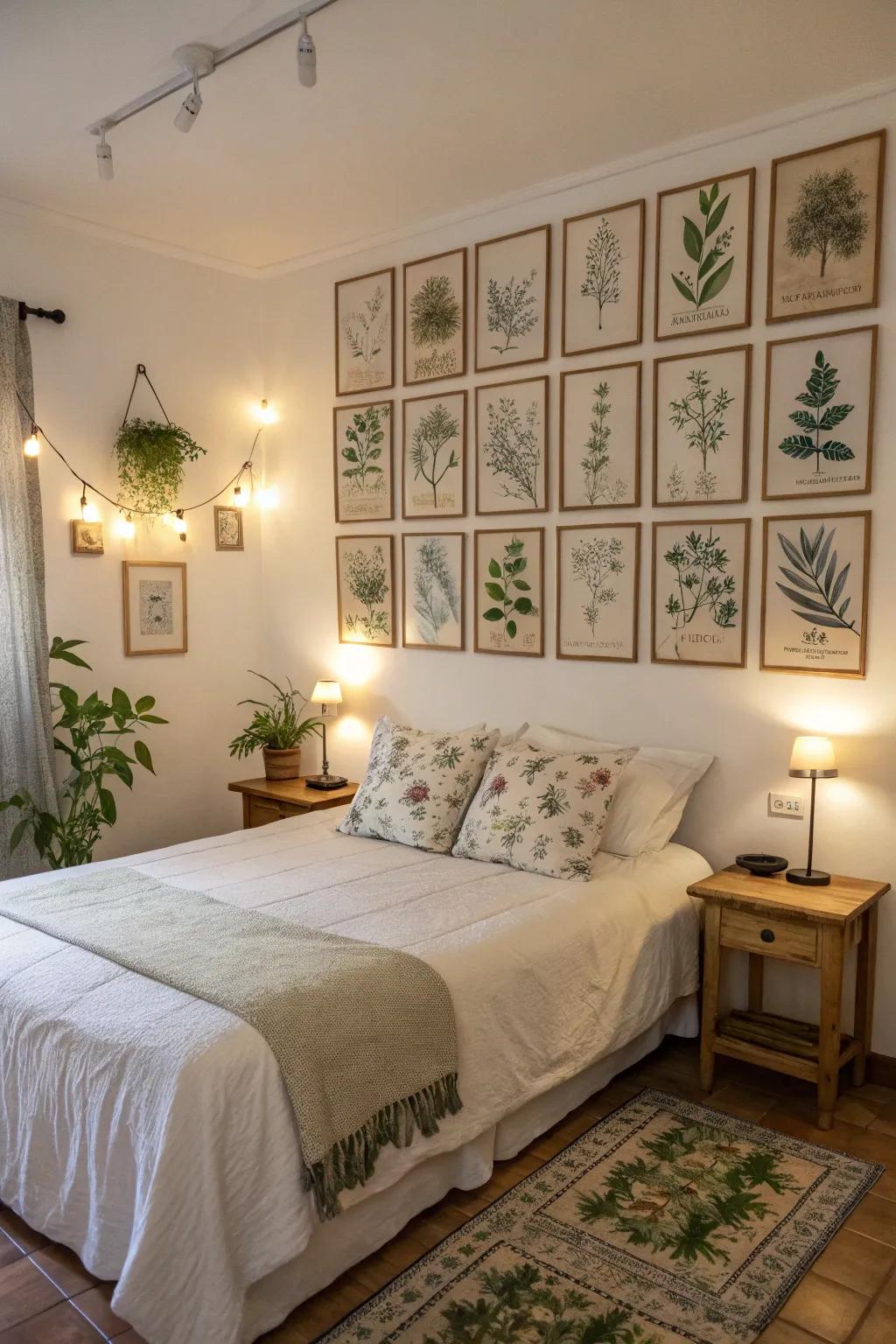 Plant-inspired beauty brings a revitalizing vibe to any wall.