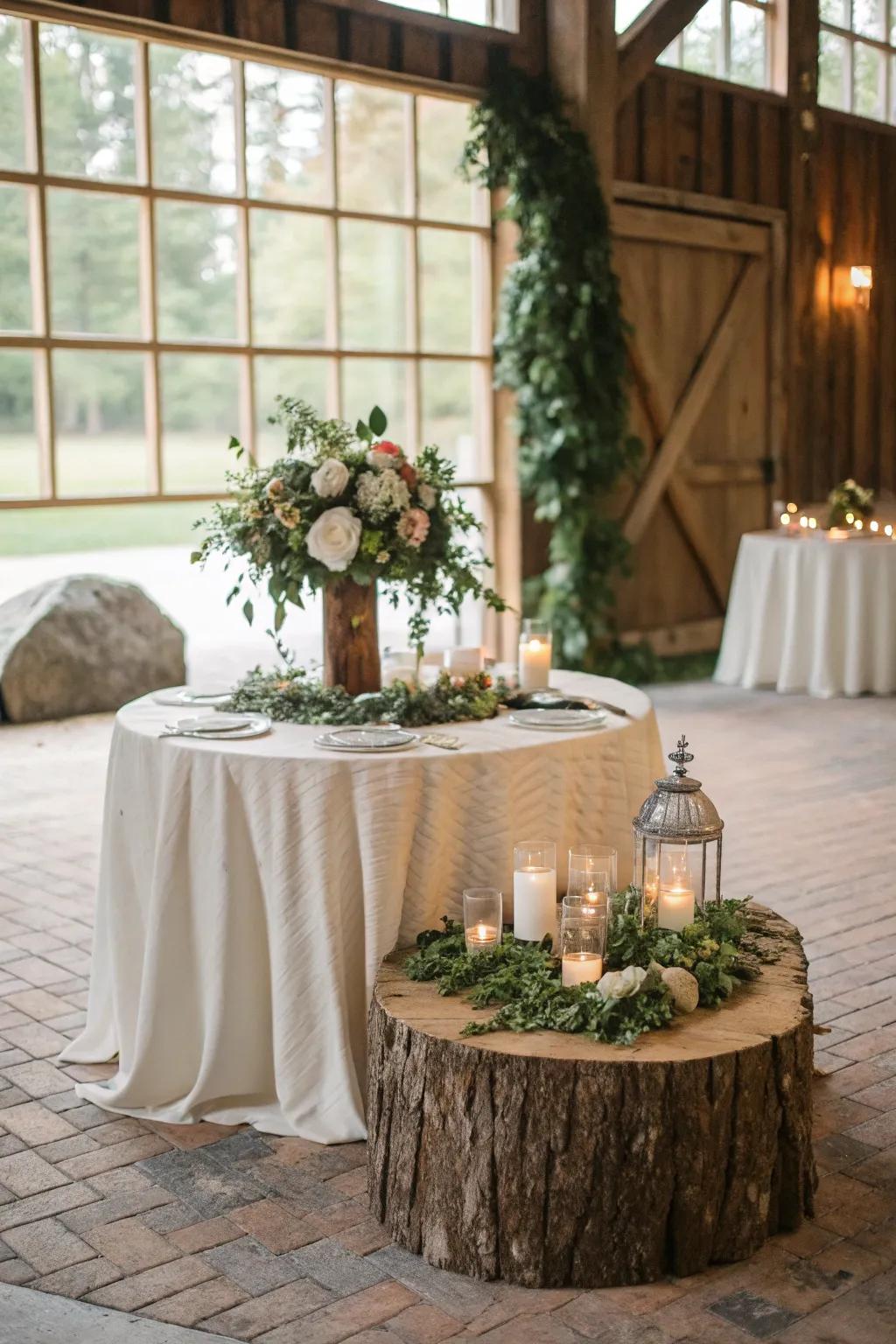 Natural materials provide a grounded, organic vibe.