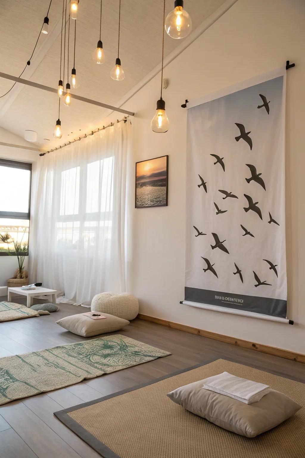 Birds in flight: graceful.