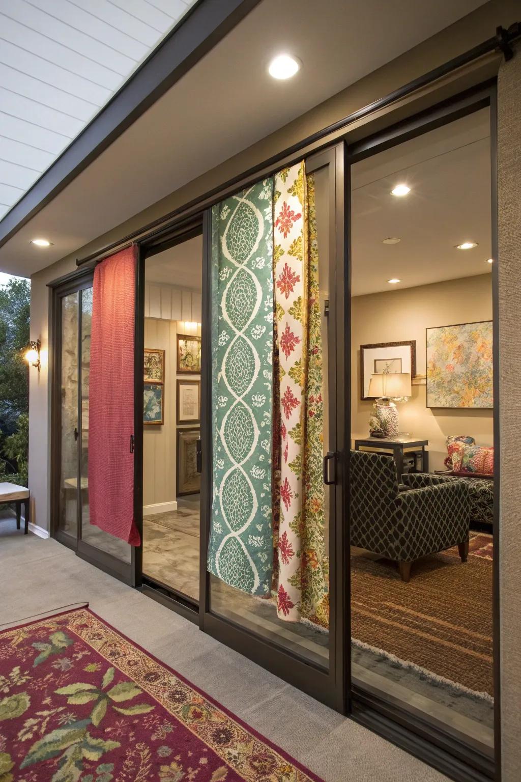 Bespoke fabric panels offer a custom option.