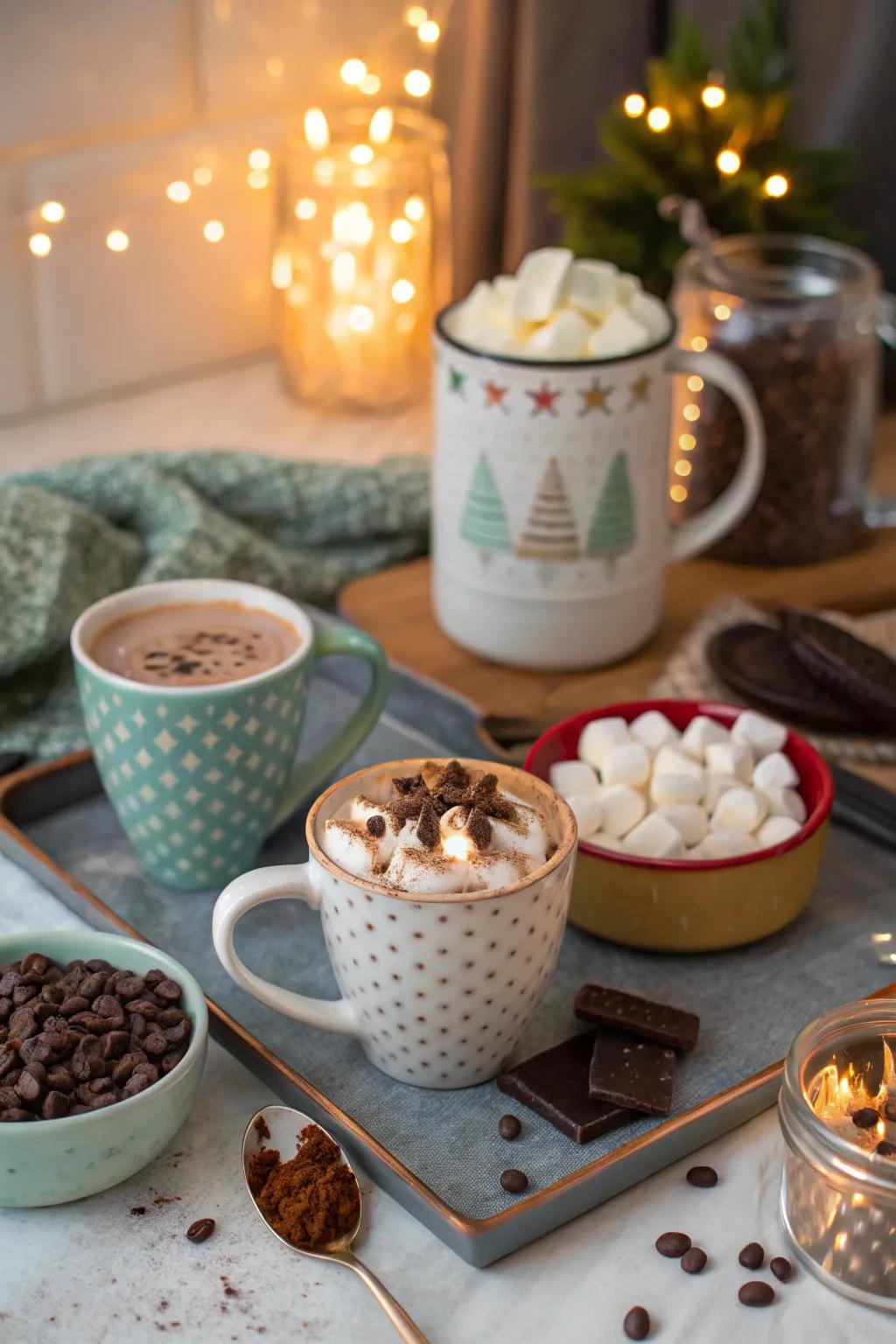 Warm up with a delightful hot cocoa haven.
