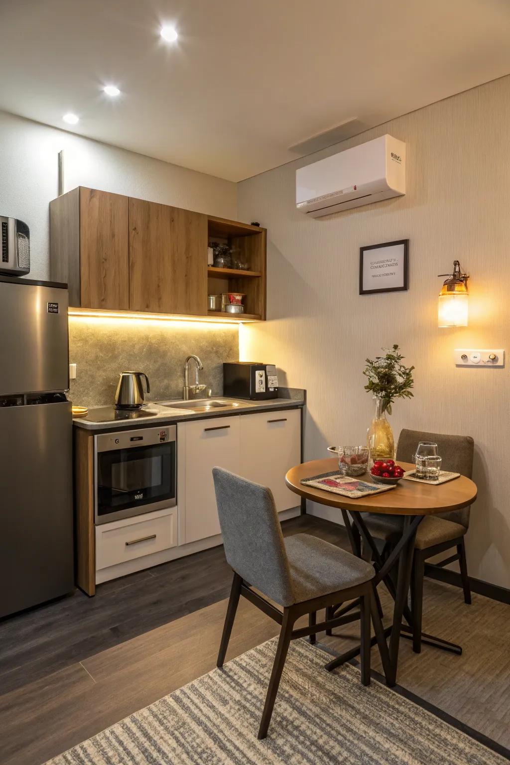 A cooking nest for pleasant cooking experiences.