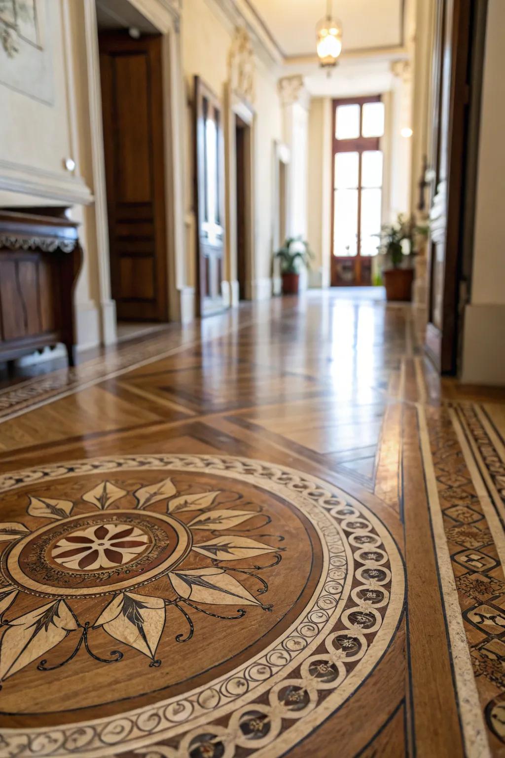 Emblems contribute artistic flair and become focal points.