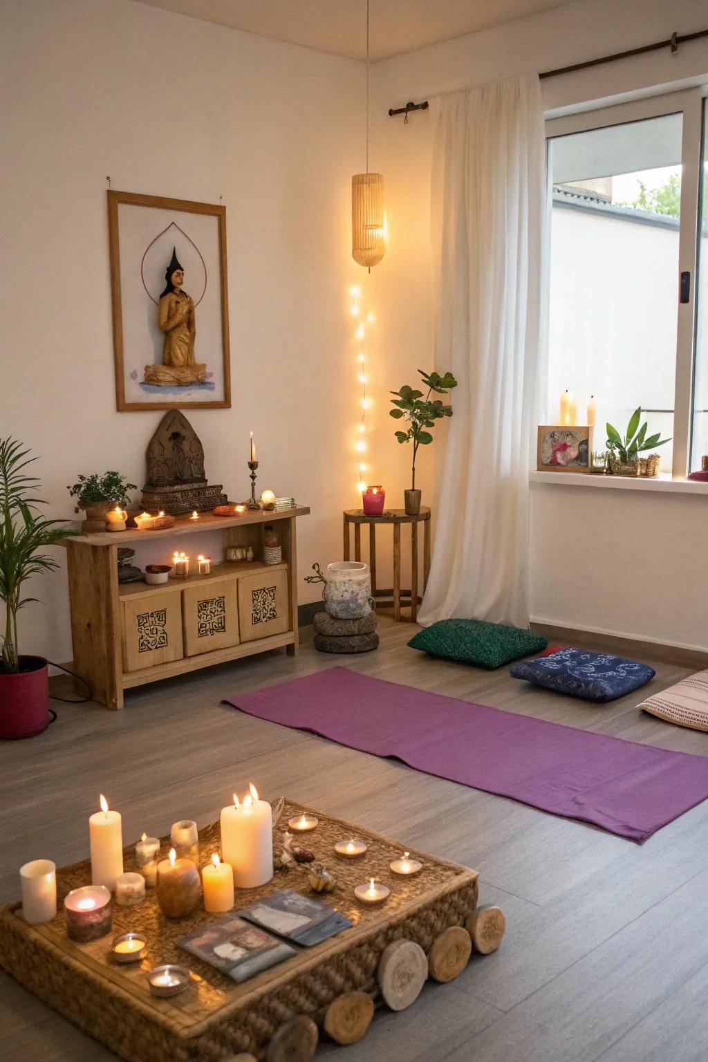 An offering space can act as a source of inspiration.