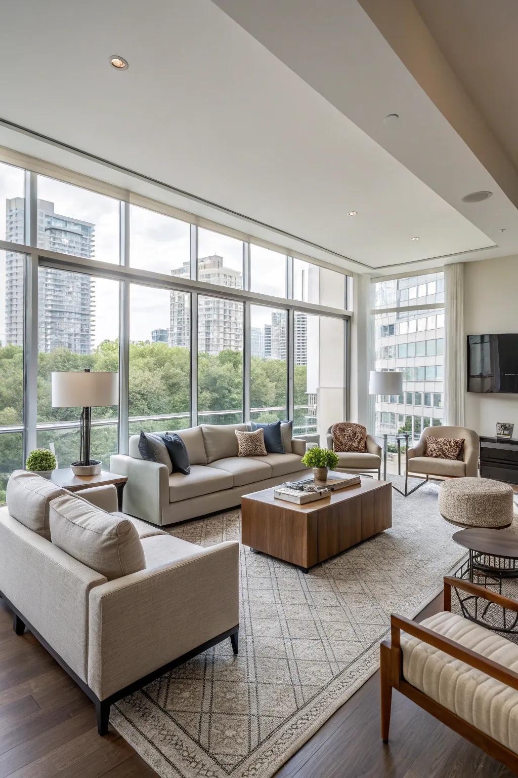 Adaptable arrangements allow areas to adjust to different requirements.